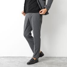 《ビジカジ/セットアップ対応》【尾州】先染めハニカムイージーPT 25AW