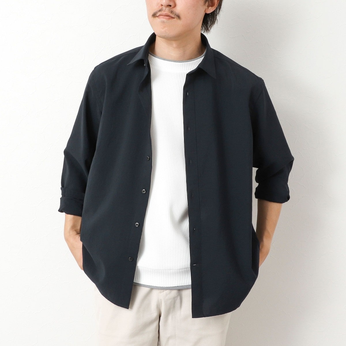 ノーリーズラガー黒シャツ セール】ビッグシルエットラガーシャツ（Tシャツ/カットソー