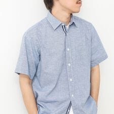 ノーリーズ(NOLLEY'S)の綿麻レギュラーカラー テープシャツ 25SS