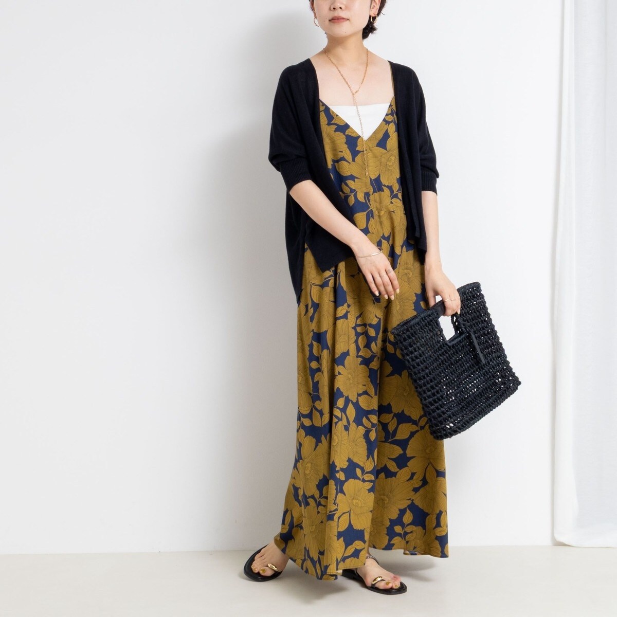 年末のプロモーション大特価！ カットジョーゼットフレアワンピース ノーリーズ(NOLLEY'S | ワンピース