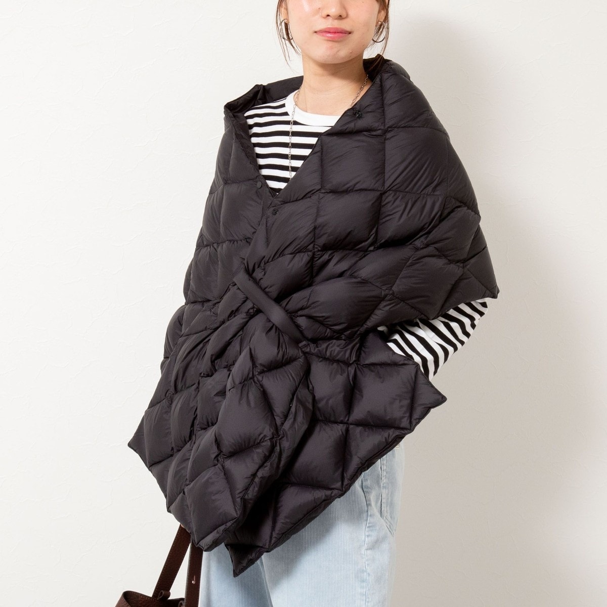 ◇【WEB限定】【TAION/タイオン】別注ダイヤキルトショートダウン(裾