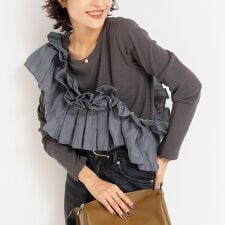 3WAYリブフリルロンT