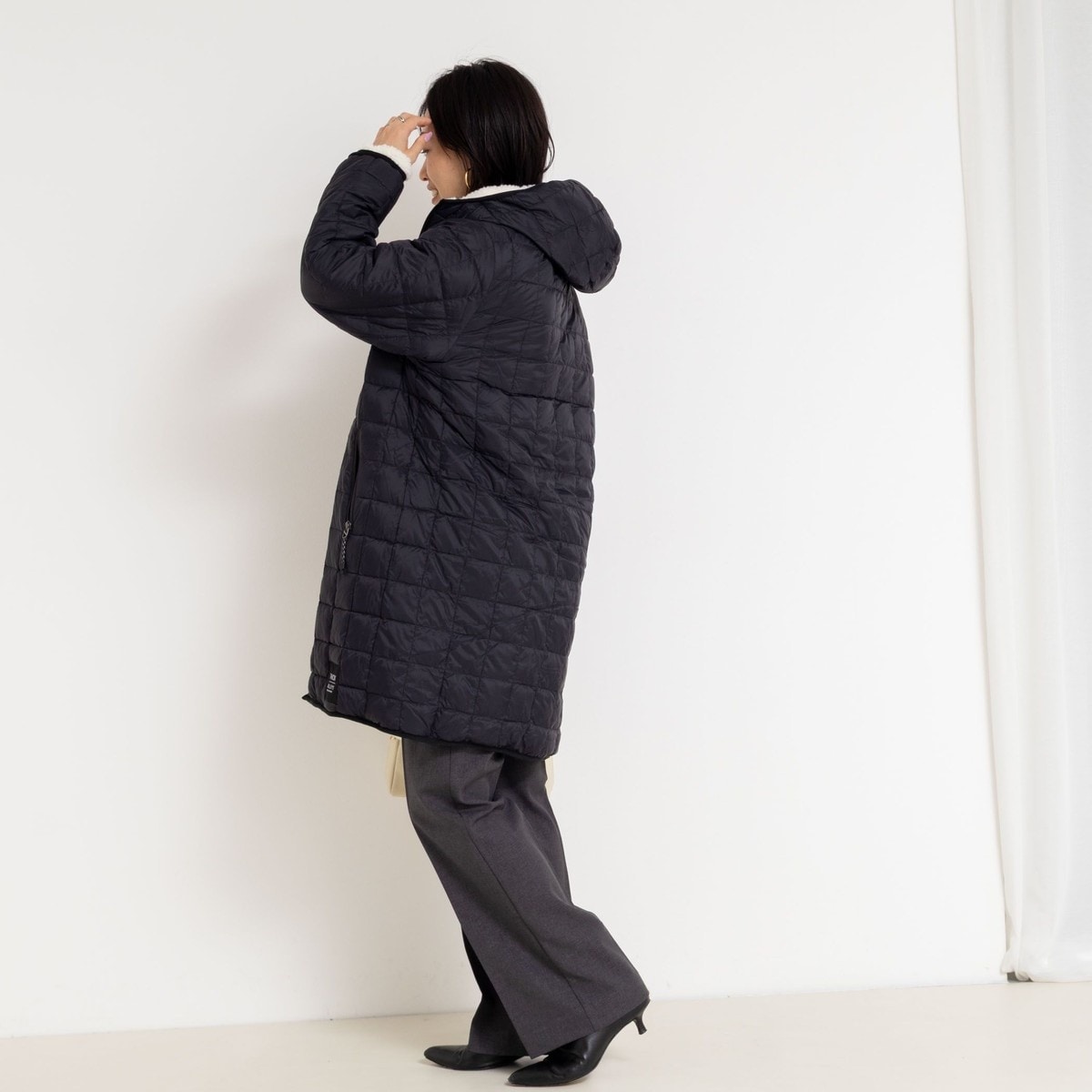 ◇【WEB限定】【TAION/タイオン】別注ボア×ダウンフードコート