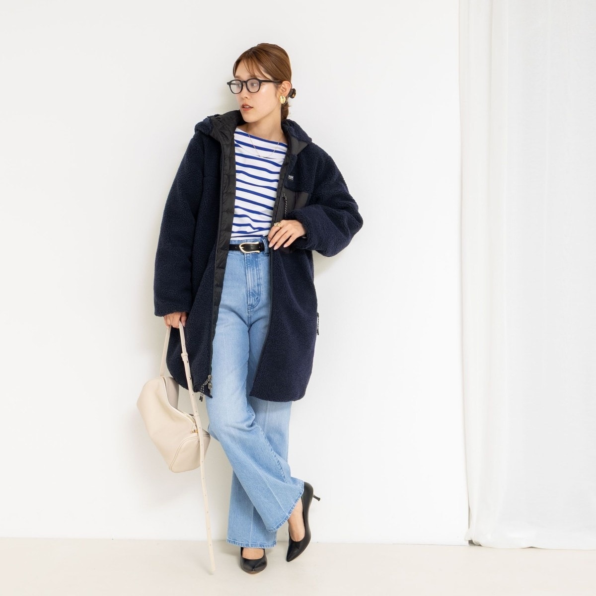 ◇【WEB限定】【TAION/タイオン】別注ボア×ダウンフードコート