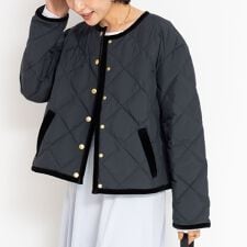 ノーリーズ(NOLLEY'S)の【TAION×LIMONTA】別注ベロアパイピングショートダウン