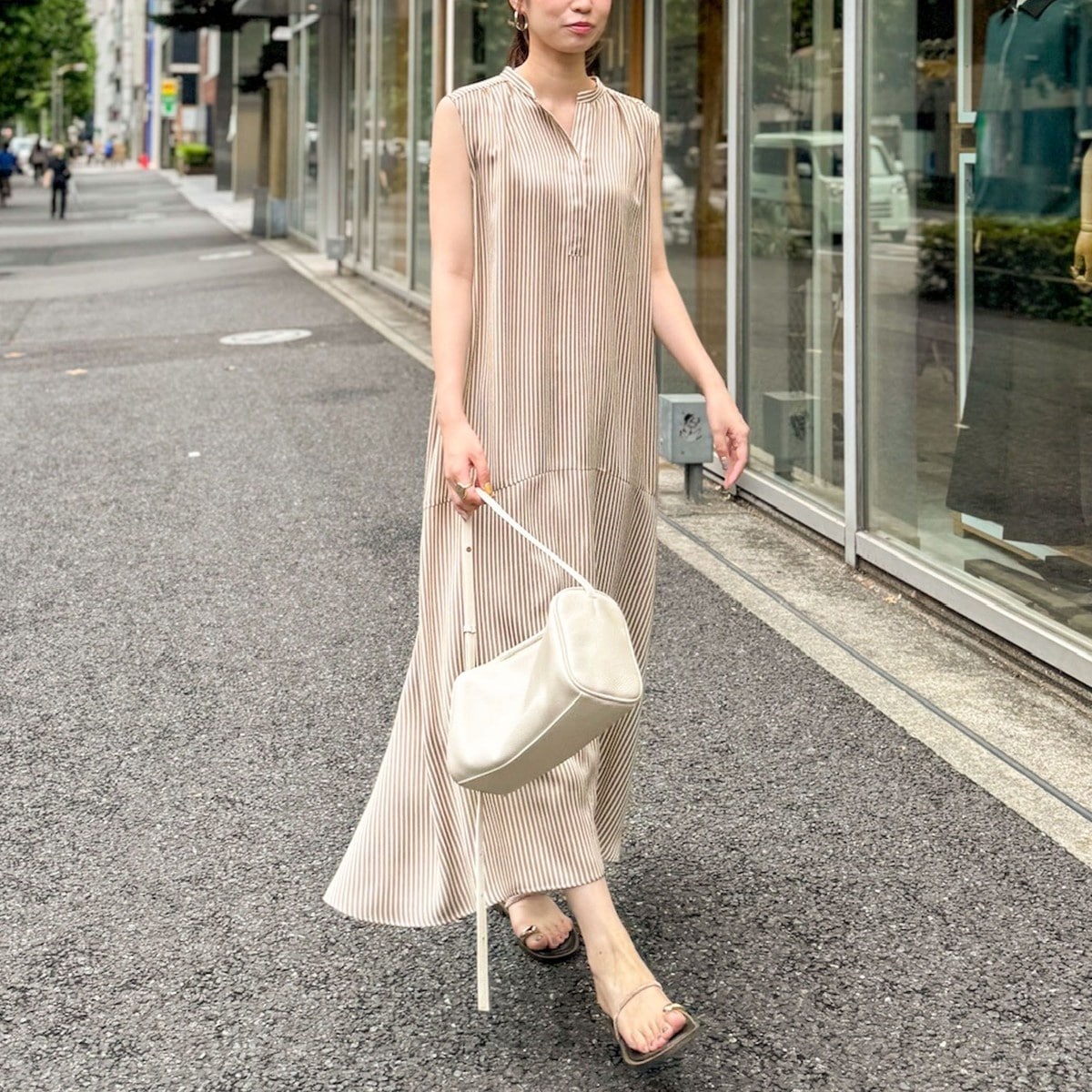 新品　ノーリーズ　ウォッシャブル割繊サテン2WAYワンピース ウォッシャブル割繊サテン2WAYワンピース(NOLLEY'S)美品