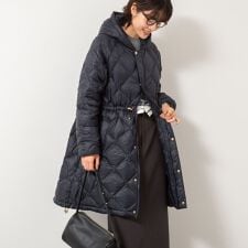 【TAION/タイオン】別注ミドル丈Aラインフードダウン