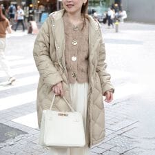 ノーリーズ(NOLLEY'S)の【TAION/タイオン】別注ミドル丈Aラインフードダウン