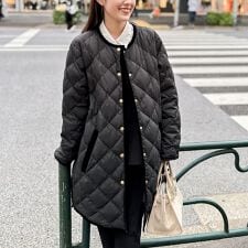 ノーリーズ(NOLLEY'S)の【TAION×LIMONTA】別注ベロアパイピングロングダウン