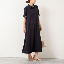 ポロ衿ワンピース