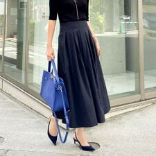 ノーリーズ(NOLLEY'S)のウォッシャブルバルキータフタタックスカート