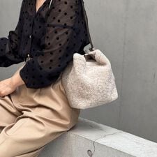 【LORISTELLA/ロリステッラ】別注キューブワンハンドルムートンバッグ