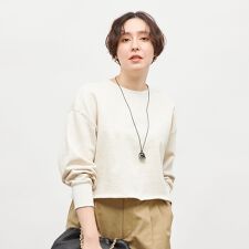ショート丈裏毛スウェット