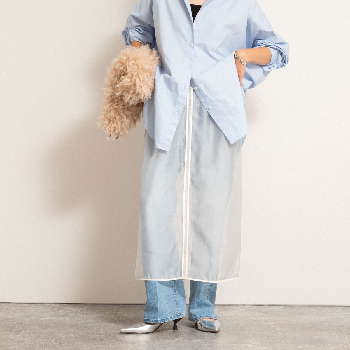 マクウェル（MAQWEL）/【MAQWEL/マクウェル】ウォッシャブルオーガンジースカート MAQWEL/マクウェル】ウォッシャブルオーガンジースカート | マクウェル