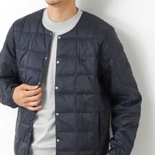 【TAION/タイオン】別注クジラ刺繍CREW NECK BUTTON DOWN JACKET