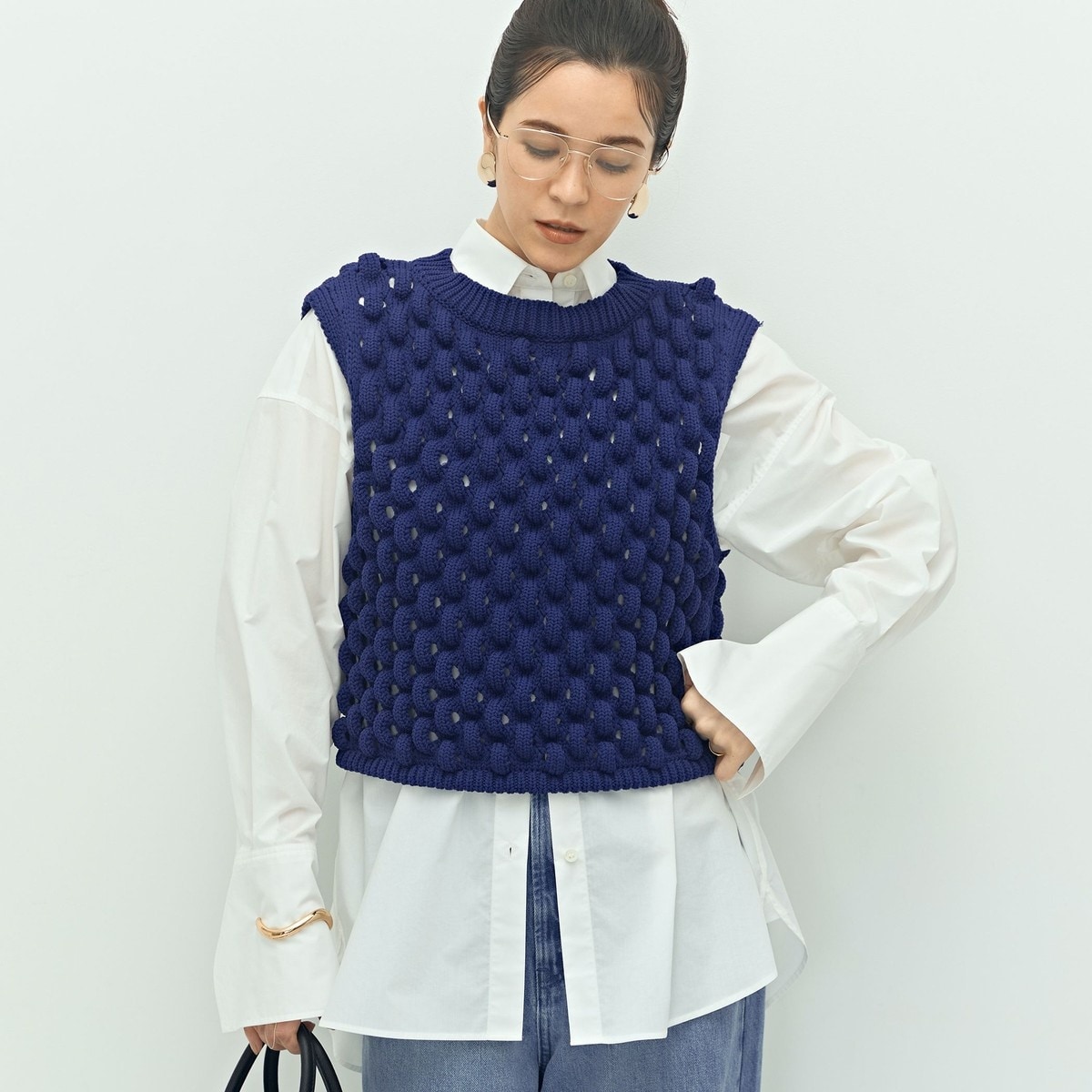 NOLLEY'S カラーツイードショートジレ NOLLEY'S カラーツイードショートジレ