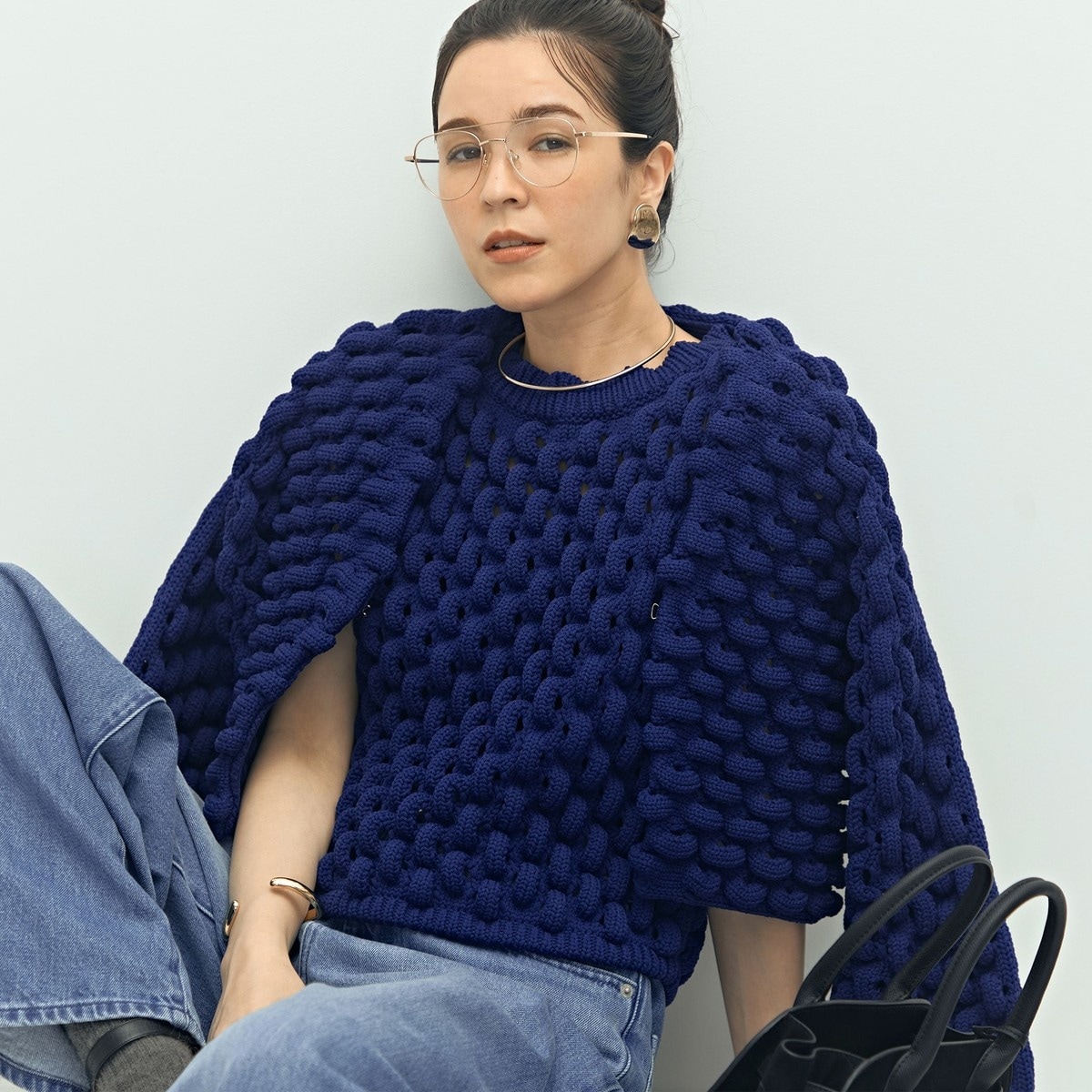 手洗い可能》3D柄ボレロカーディガン | ララージ(Laraaji) | マルイ