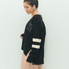 ノーリーズ(NOLLEY'S)の《手洗い可能》レタードVネックニットカーディガン