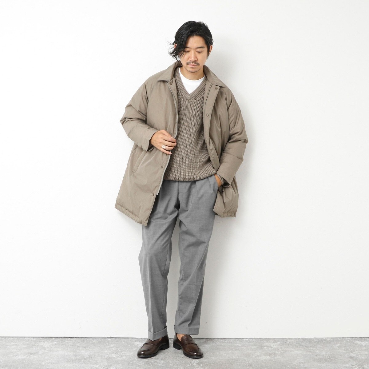 TAION/タイオン】別注ダウンステンカラーコート 25AW | ノーリーズ