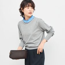 ノーリーズ(NOLLEY'S)のプリーツ衿取り外しプルオーバーニット