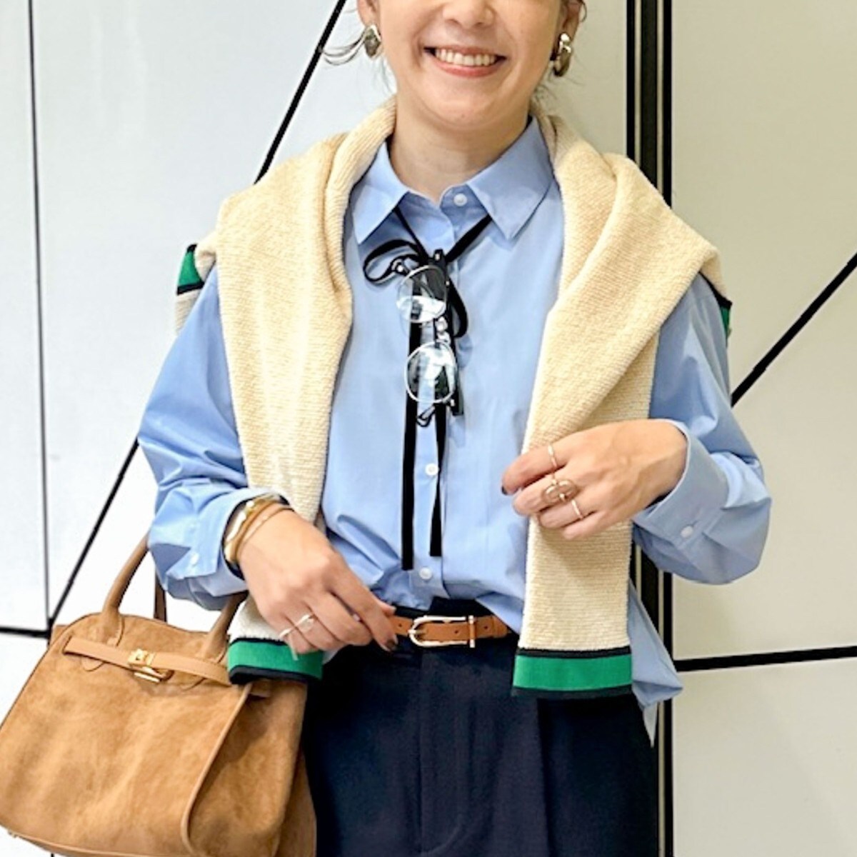 タンブラーストライプ3WAYシャツRuru☆プロフ必読さん タンブラーストライプ3WAYシャツRuru☆プロフ必読さん