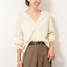 《手洗い可能》《アンサンブル対応》バウンドウール3WAYカーディガン