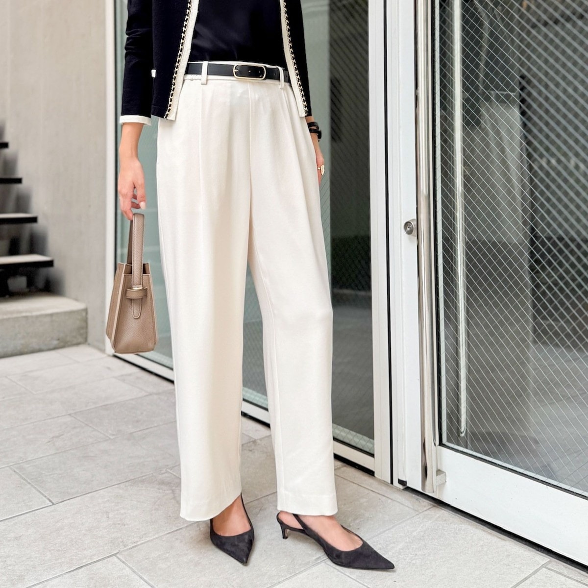 セットアップ対応》ウォッシャブルツイルイージーパンツ | ノーリーズ