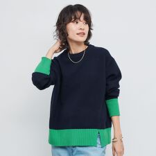 ノーリーズ(NOLLEY'S)の5Gノアリスクルーネックプルオーバーニット