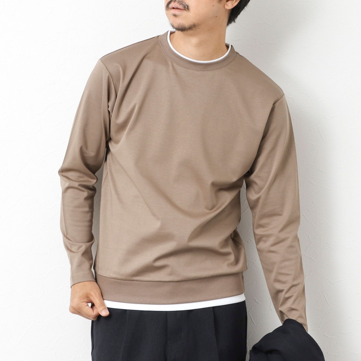 ノーリーズ グッドマン（NOLLEY’S goodman）/ハイゲージ スーピマコットン ダブルカラーTee 25AW ハイゲージ スーピマコットン ダブルカラーTee 25AW | ノーリーズ