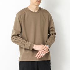 《ビジカジ対応》超長綿ハイゲージシルケット ポンチドレスCN ロンT 25AW