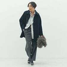 ノーリーズソフィー(NOLLEY’S sophi)のステンカラー2WAYハーフコート