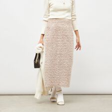 《セットアップ対応》ウォッシャブルフェザーチュールタイトスカート