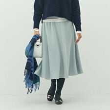ウォッシャブル2WAYストレッチフレアスカート