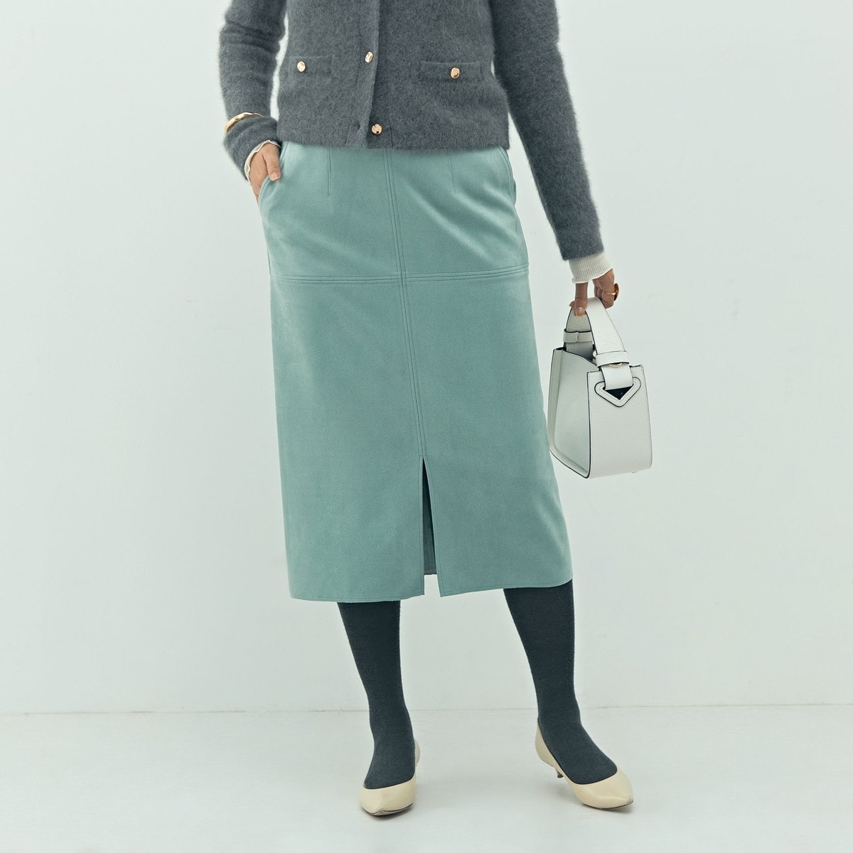 ウォッシャブルマットサテンナロースカート | ノーリーズ