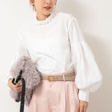 ノーリーズ(NOLLEY'S)の【MARILYN MOON/マリリーンムーン】タックフリルボリュームブラウス