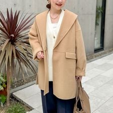 ノーリーズソフィー(NOLLEY’S sophi)の【一部WEB限定色】SUPER140リバーショールコート