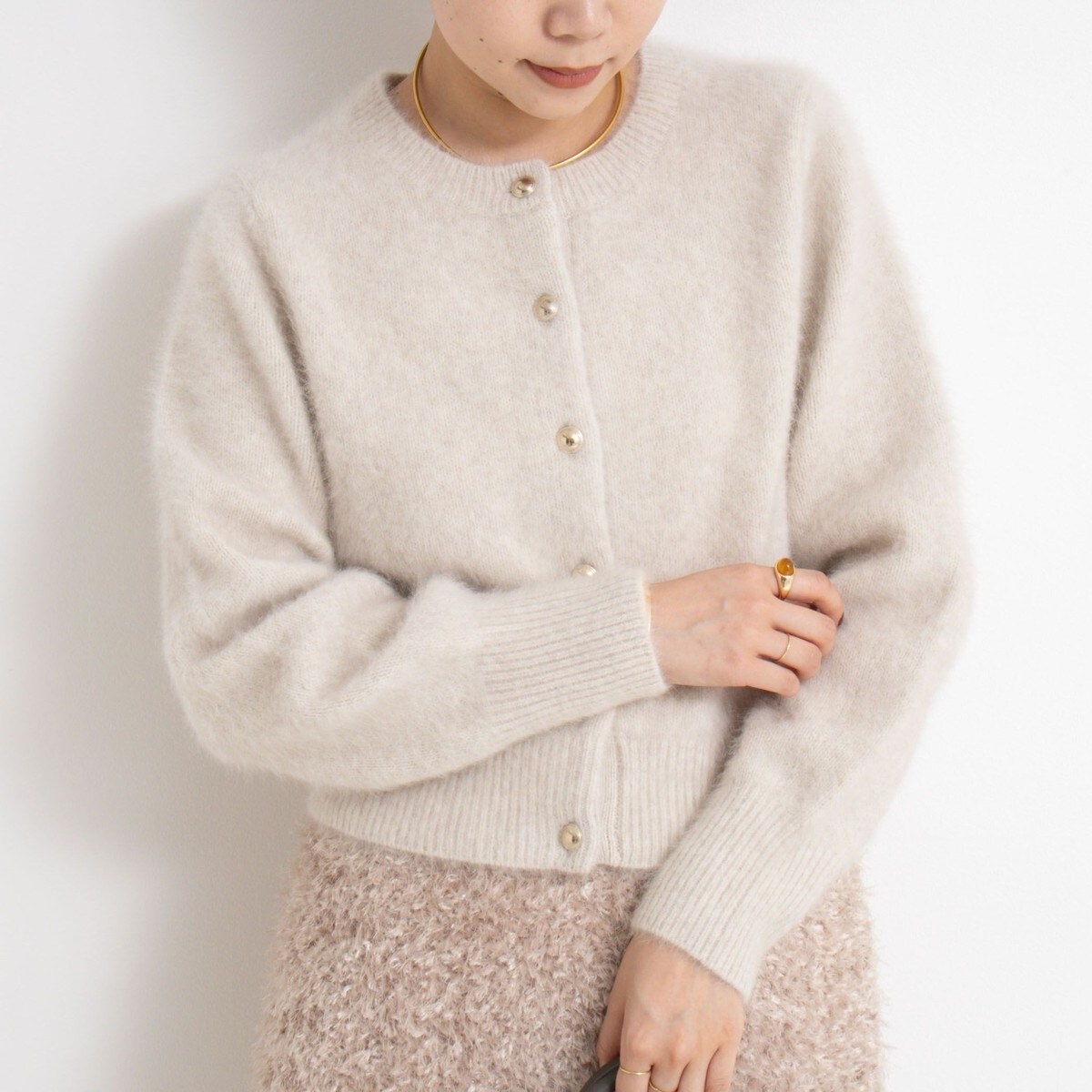 ヘアリーVネックカーディガン | ノーリーズ(NOLLEY'S) | マルイウェブ