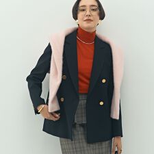 ノーリーズ(NOLLEY'S)のウォッシャブルウール調ダブルジャケット