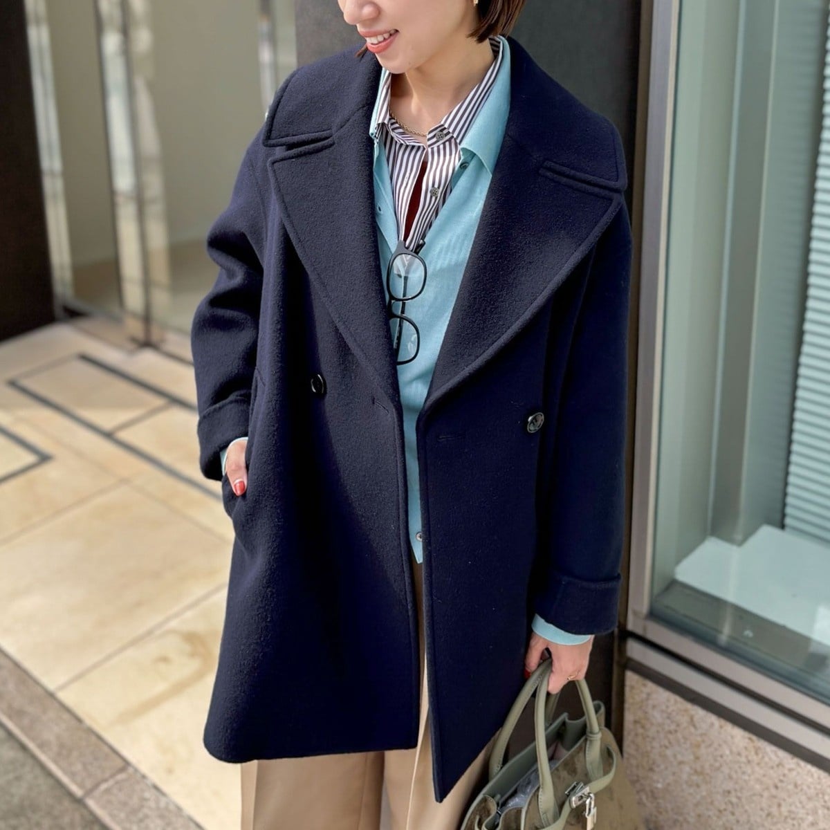 ツイルメルトンショートダッフルコート | ブルーレーベル・クレスト