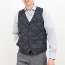 ノーリーズ グッドマン(NOLLEY’S goodman)の【TAION/タイオン】SINGLE SNAP BUTTON DOWN GILET 25AW