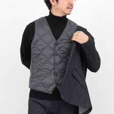 ノーリーズ グッドマン(NOLLEY’S goodman)の【TAION/タイオン】SINGLE SNAP BUTTON DOWN GILET 25AW