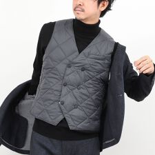 ノーリーズ グッドマン(NOLLEY’S goodman)の【TAION/タイオン】W-BREASTED SNAP BUTTON DOWN GILET 25AW