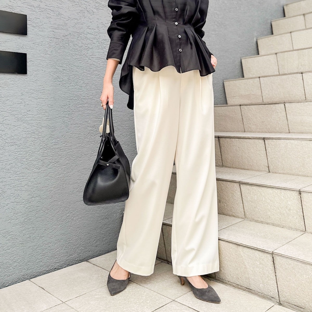 ヨシ　　　ノーリーズ　　ふわふわ ウォッシャブル強撚イージータックパンツ | ノーリーズ(NOLLEY'S