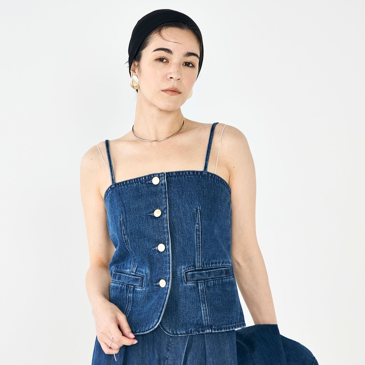 追加7回】【RM denim】フリルギャザーデニムブラウス | ノーリーズ