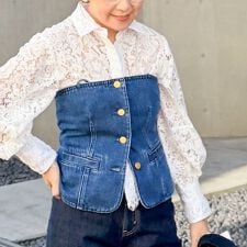 【RM denim】2WAYデニムビスチェ