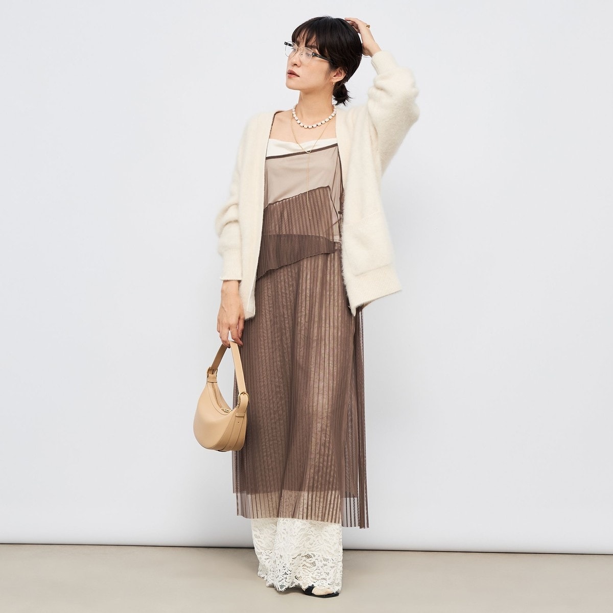 リエミラー（Rie Miller）/ウォッシャブルチュールキャミワンピース ウォッシャブルチュールキャミワンピース | リエミラー(Rie Miller