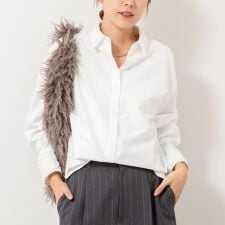 ウォッシャブル3Dレース襟2WAYシャツ