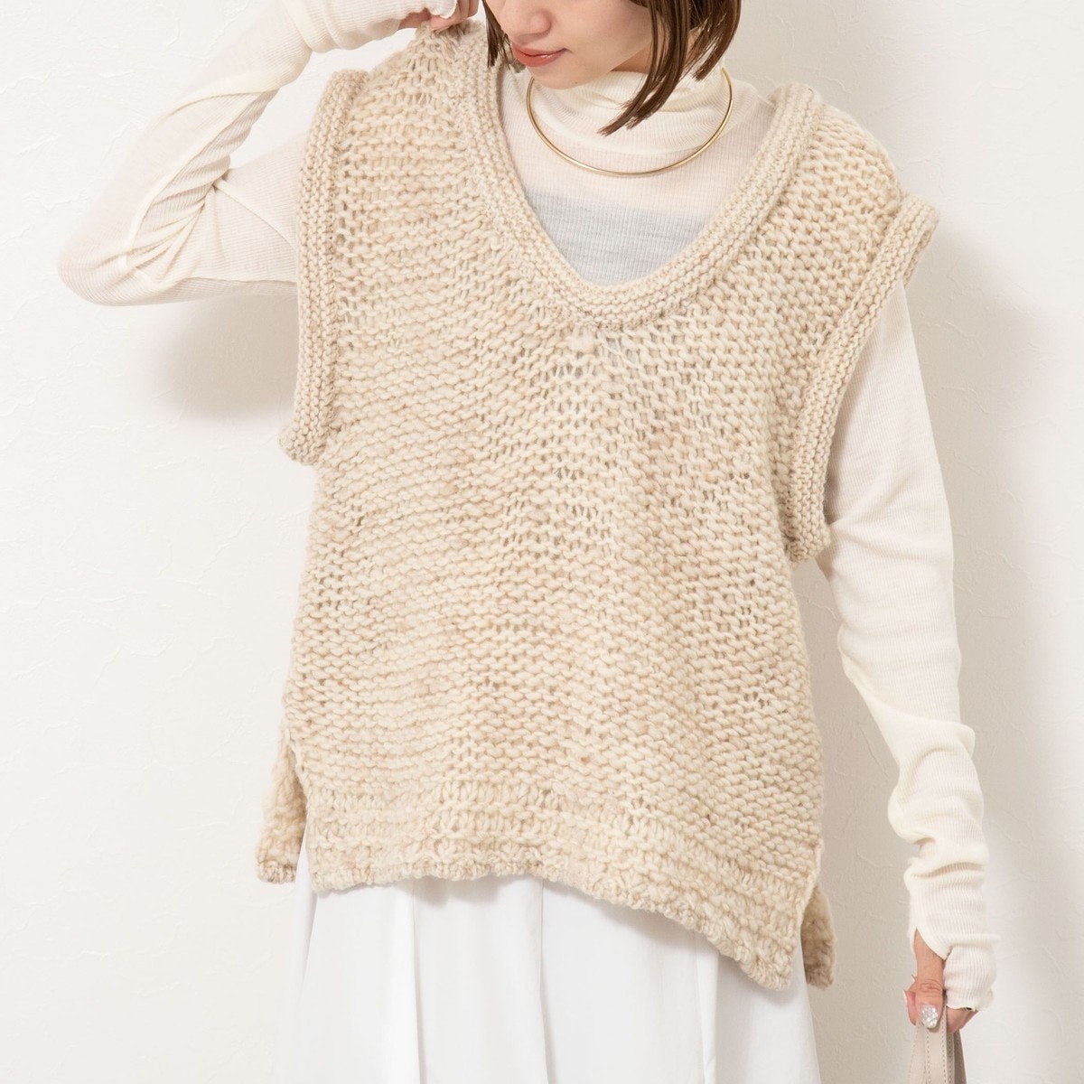 IENA 美品 2024 ＆NAVY ドビーツィードジレ ネイビー IENA 美品 2024 ＆NAVY ドビーツィードジレ ネイビー ＆NAVY