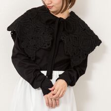 【enrica/エンリカ】レース編みケープボレロ