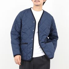 【TAION/タイオン】PIPING V NECK DOWN CARDIGAN 25AW